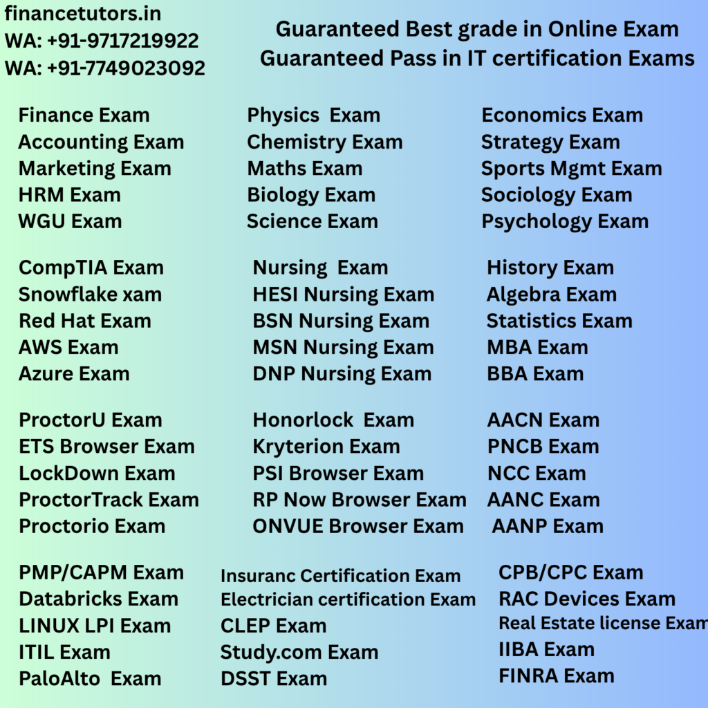 Pay Someone to Do My Finance Exam