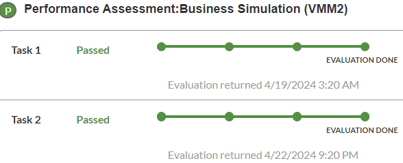 Pass in WGU Perofrmance Assessment 